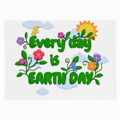 Earth Day Large Glasses Cloth (2-side) by Valentinaart