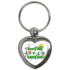 Earth Day Key Chains (heart)  by Valentinaart