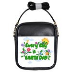 Earth day Girls Sling Bags Front