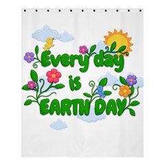 Earth Day Shower Curtain 60  X 72  (medium)  by Valentinaart