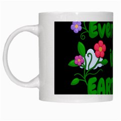 Earth Day White Mugs by Valentinaart