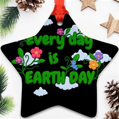 Earth Day Ornament (star) by Valentinaart