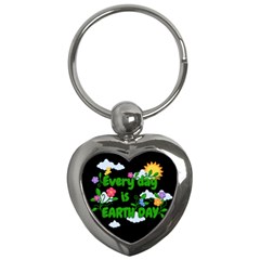 Earth Day Key Chains (heart)  by Valentinaart