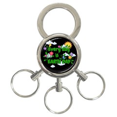 Earth Day 3-ring Key Chains by Valentinaart