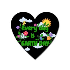 Earth Day Heart Magnet by Valentinaart