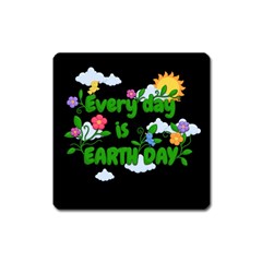 Earth Day Square Magnet by Valentinaart