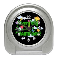 Earth Day Travel Alarm Clocks by Valentinaart