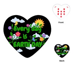 Earth Day Playing Cards (heart) 