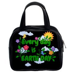 Earth Day Classic Handbags (2 Sides) by Valentinaart