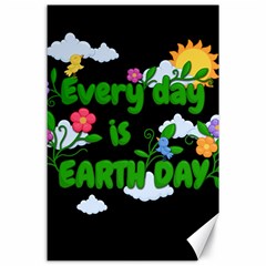 Earth Day Canvas 24  X 36  by Valentinaart