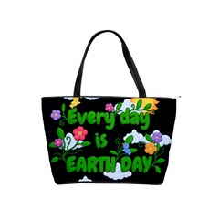 Earth Day Shoulder Handbags by Valentinaart