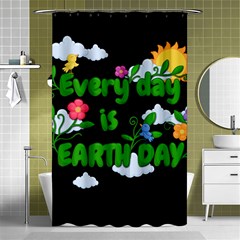 Earth Day Shower Curtain 48  X 72  (small)  by Valentinaart