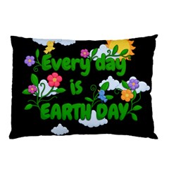 Earth Day Pillow Case (two Sides) by Valentinaart