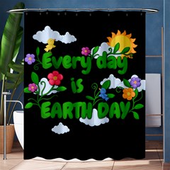 Earth Day Shower Curtain 60  X 72  (medium)  by Valentinaart