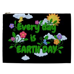 Earth Day Cosmetic Bag (xxl)  by Valentinaart