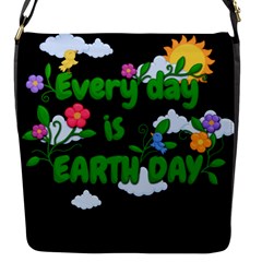 Earth Day Flap Messenger Bag (s) by Valentinaart