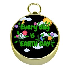 Earth Day Gold Compasses by Valentinaart