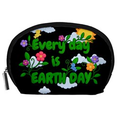 Earth Day Accessory Pouches (large)  by Valentinaart