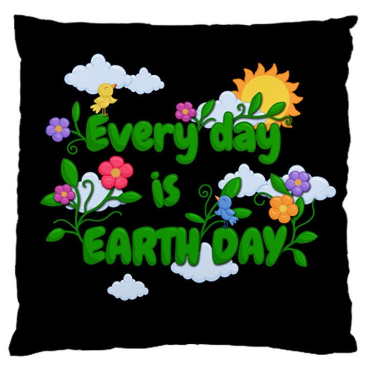 Earth day Standard Flano Cushion Case (One Side)