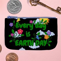 Earth Day Large Coin Purse by Valentinaart