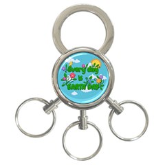 Earth Day 3-ring Key Chains by Valentinaart