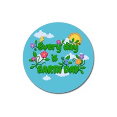 Earth Day Magnet 3  (round) by Valentinaart