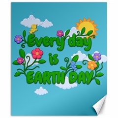 Earth Day Canvas 8  X 10  by Valentinaart