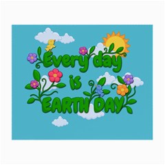 Earth Day Small Glasses Cloth (2-side) by Valentinaart