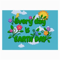 Earth Day Large Glasses Cloth (2-side) by Valentinaart