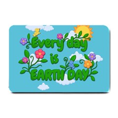 Earth Day Small Doormat  by Valentinaart