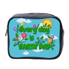 Earth Day Mini Toiletries Bag 2-side by Valentinaart