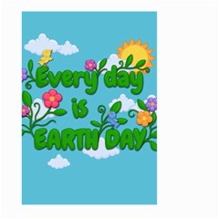 Earth Day Large Garden Flag (two Sides) by Valentinaart