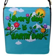 Earth Day Flap Messenger Bag (s) by Valentinaart