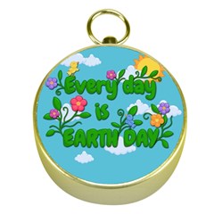 Earth Day Gold Compasses by Valentinaart