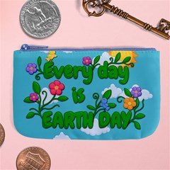 Earth Day Large Coin Purse by Valentinaart