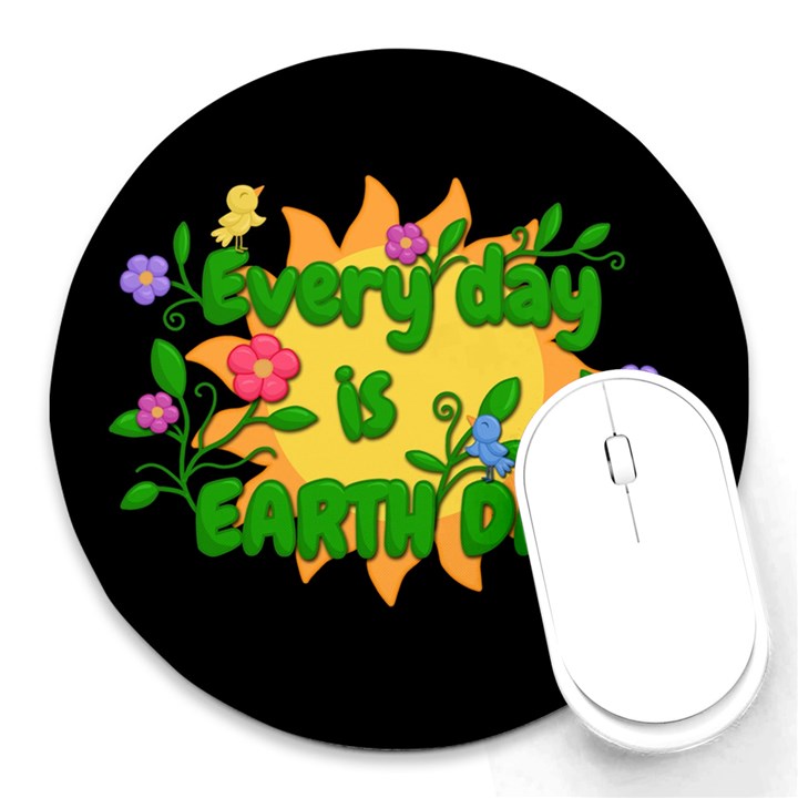 Earth day Round Mousepads