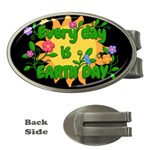 Earth day Money Clips (Oval)  Front