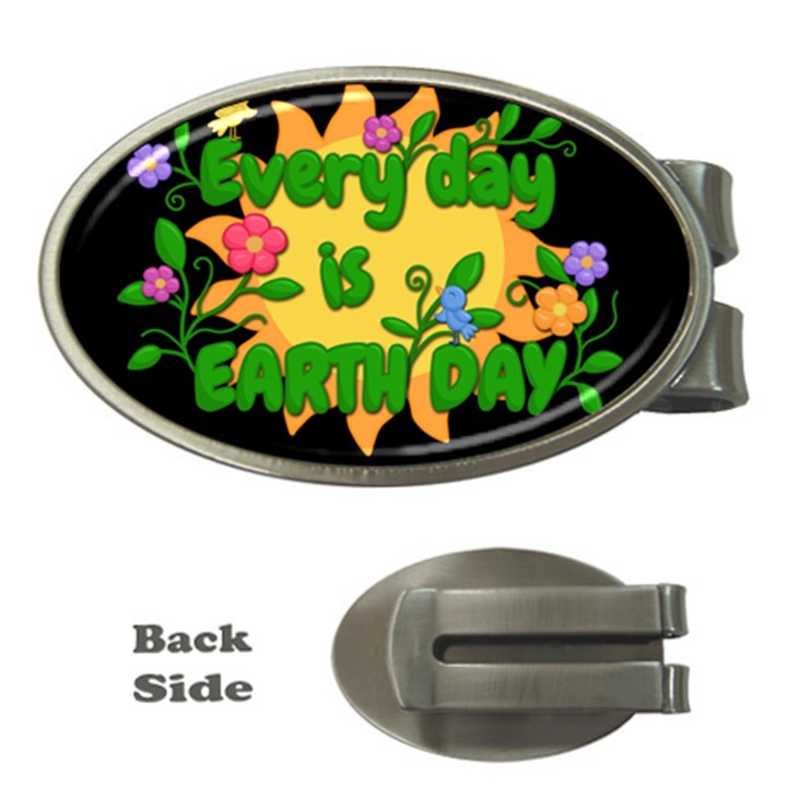 Earth day Money Clips (Oval) 