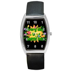 Earth Day Barrel Style Metal Watch by Valentinaart