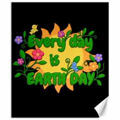 Earth Day Canvas 8  X 10  by Valentinaart