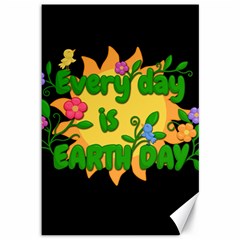 Earth Day Canvas 12  X 18   by Valentinaart