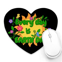 Earth Day Heart Mousepads by Valentinaart