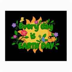 Earth Day Small Glasses Cloth (2-side) by Valentinaart