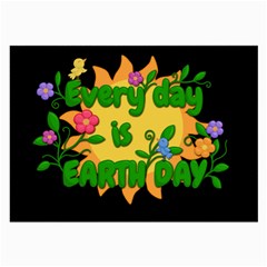 Earth Day Large Glasses Cloth (2-side) by Valentinaart