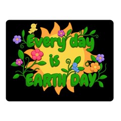 Earth Day Fleece Blanket (small) by Valentinaart