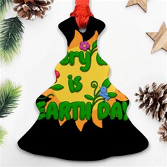 Earth Day Ornament (christmas Tree)  by Valentinaart