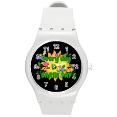 Earth Day Round Plastic Sport Watch (m) by Valentinaart