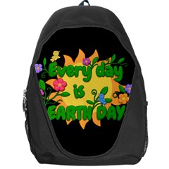 Earth Day Backpack Bag by Valentinaart