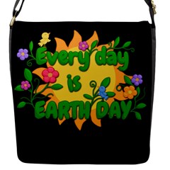 Earth Day Flap Messenger Bag (s) by Valentinaart