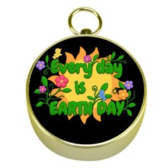 Earth Day Gold Compasses by Valentinaart